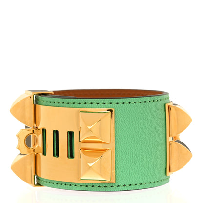 Hermes Chevre Chamkila Collier de Chien CDC Bracelet T2 Vert Comics 3 of 6