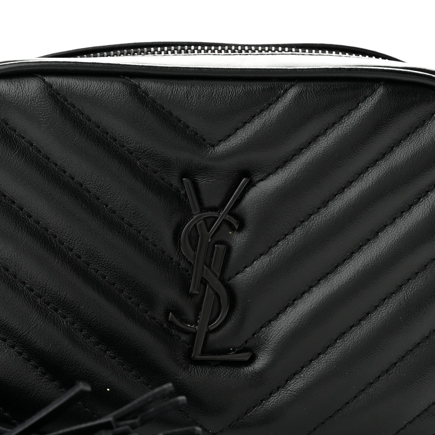 Calfskin Matelasse Monogram Lou Belt Bag Black