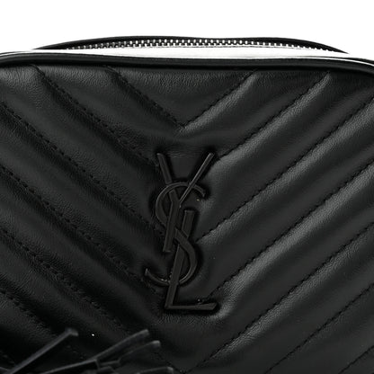 Saint Laurent Calfskin Matelasse Monogram Lou Belt Bag Black 8 of 10