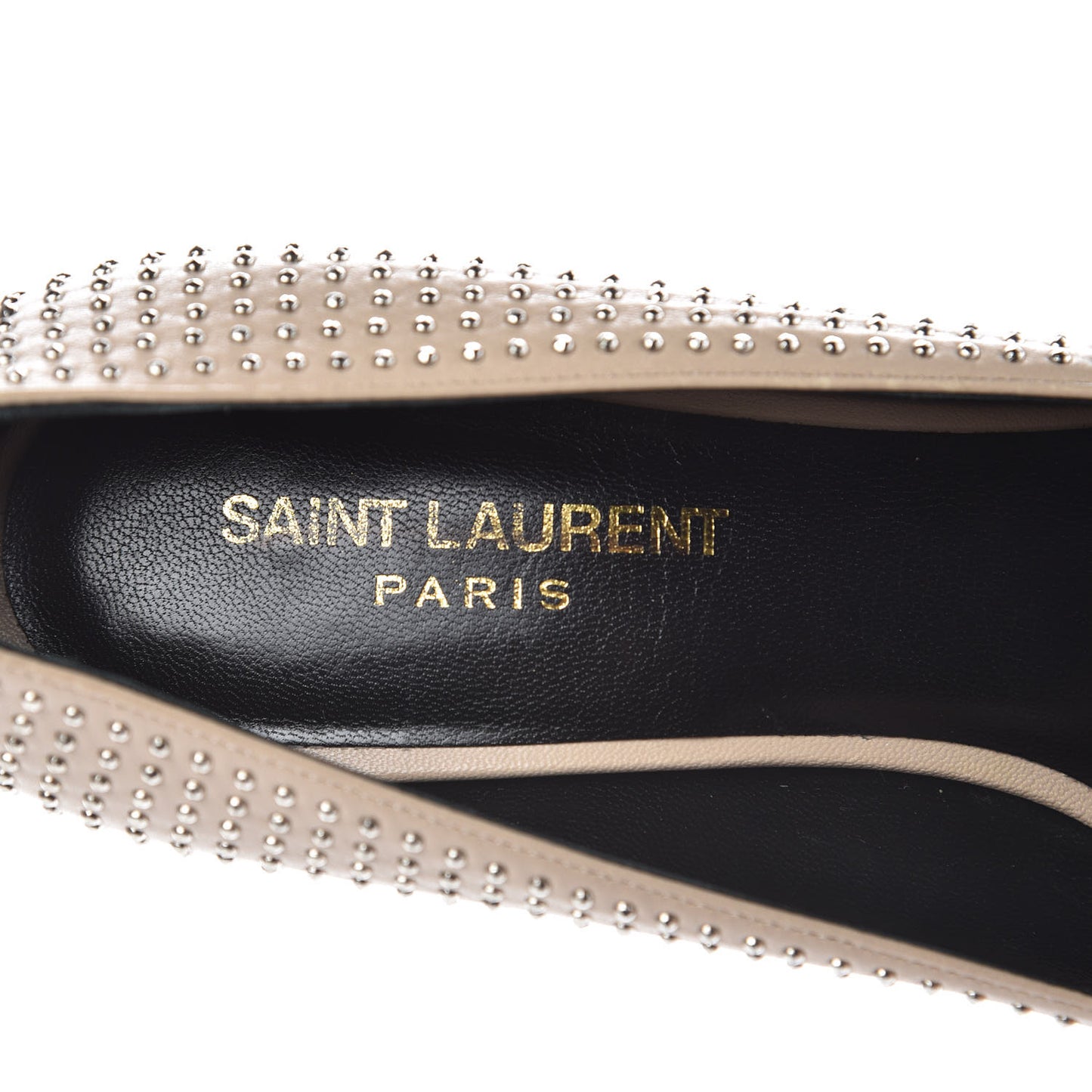 Calfskin Micro Stud Paris 105 Pumps 36.5 Beige