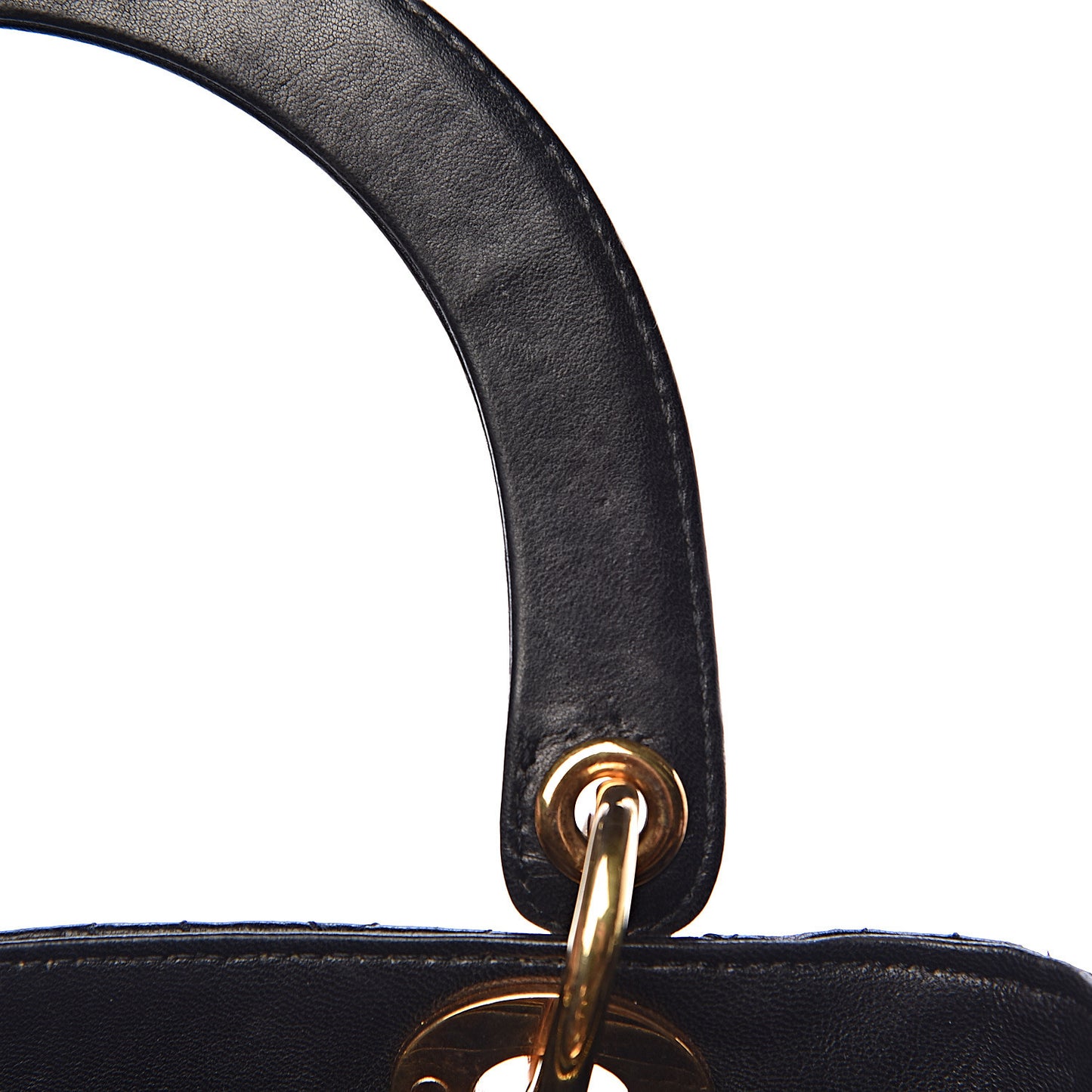 Lambskin Cannage Medium Lady Dior Black