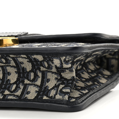 Christian Dior Oblique 30 Montaigne Flap Bag Blue 9 of 9