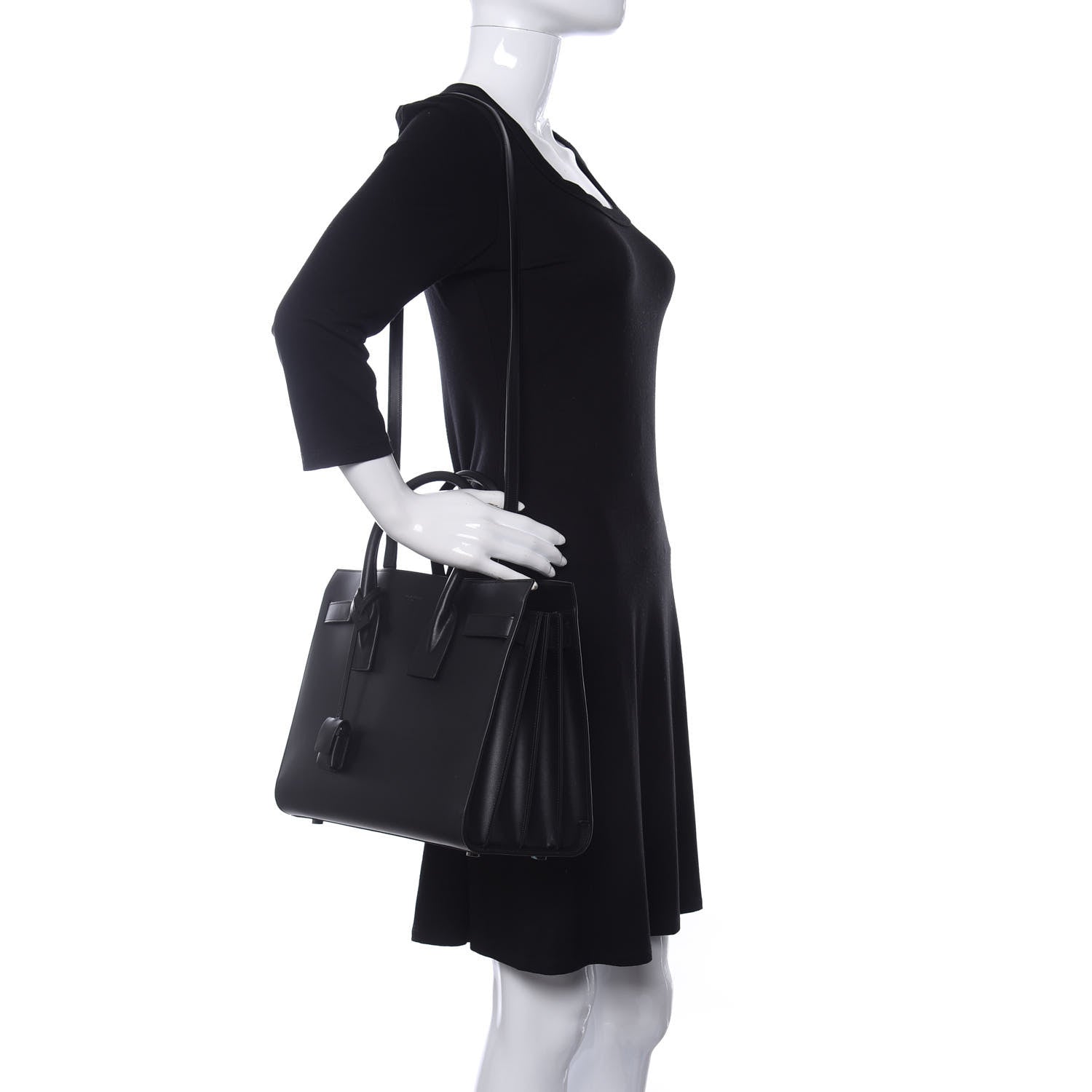 Saint Laurent Calfskin Small Sac De Jour Black 2 of 10