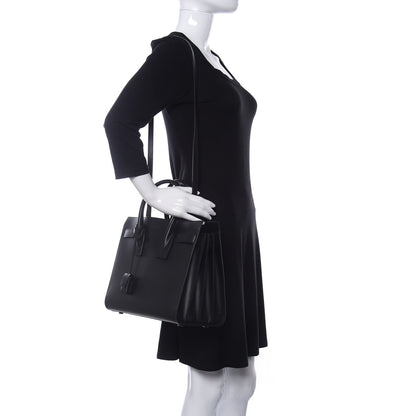 Saint Laurent Calfskin Small Sac De Jour Black 2 of 10