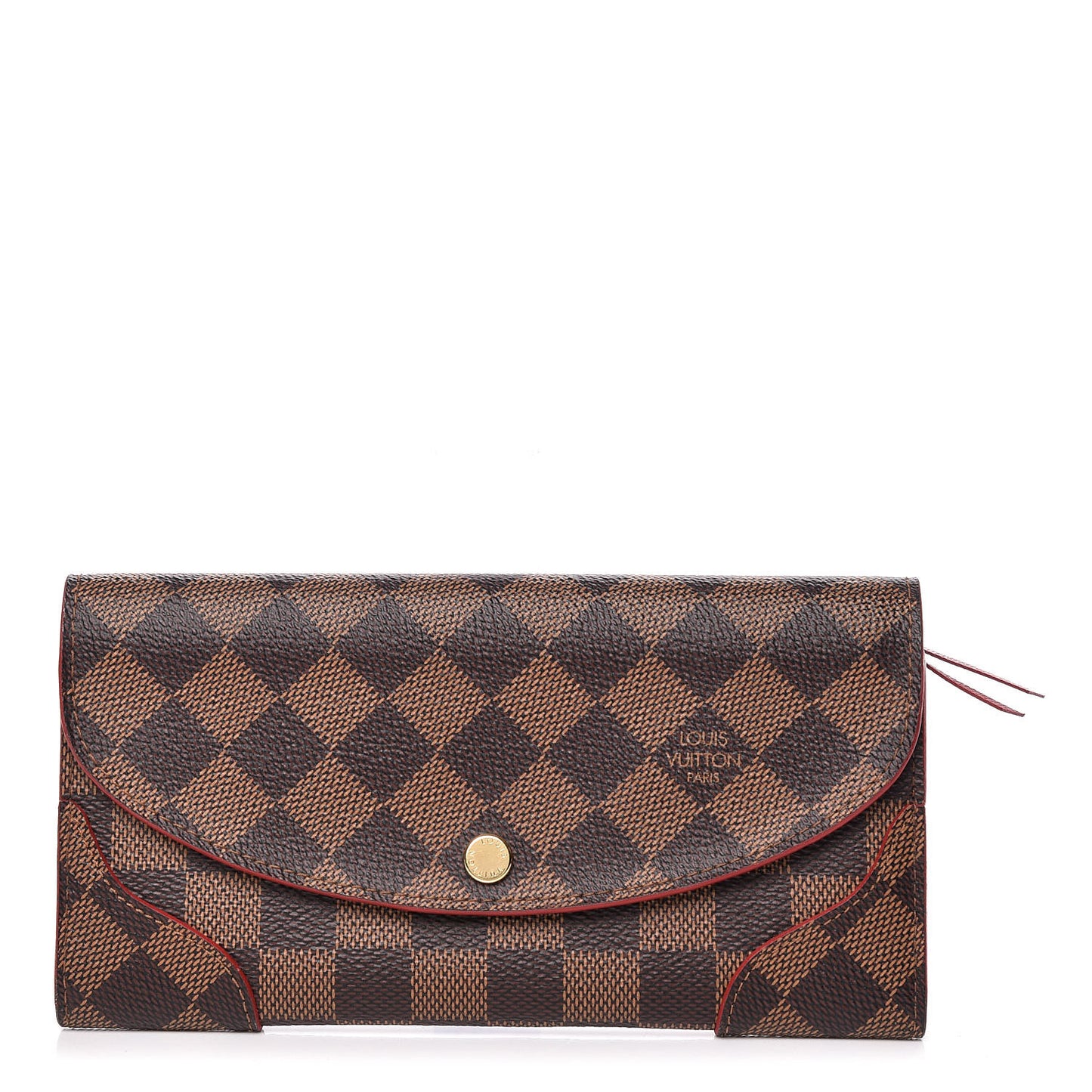 Damier Ebene Caissa Wallet Cherry
