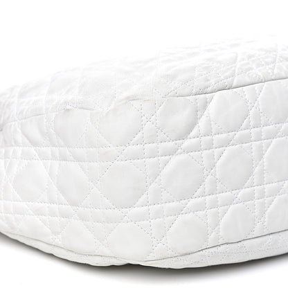 Christian Dior Lambskin Cannage Large Dior Soft Hobo White 7 of 19