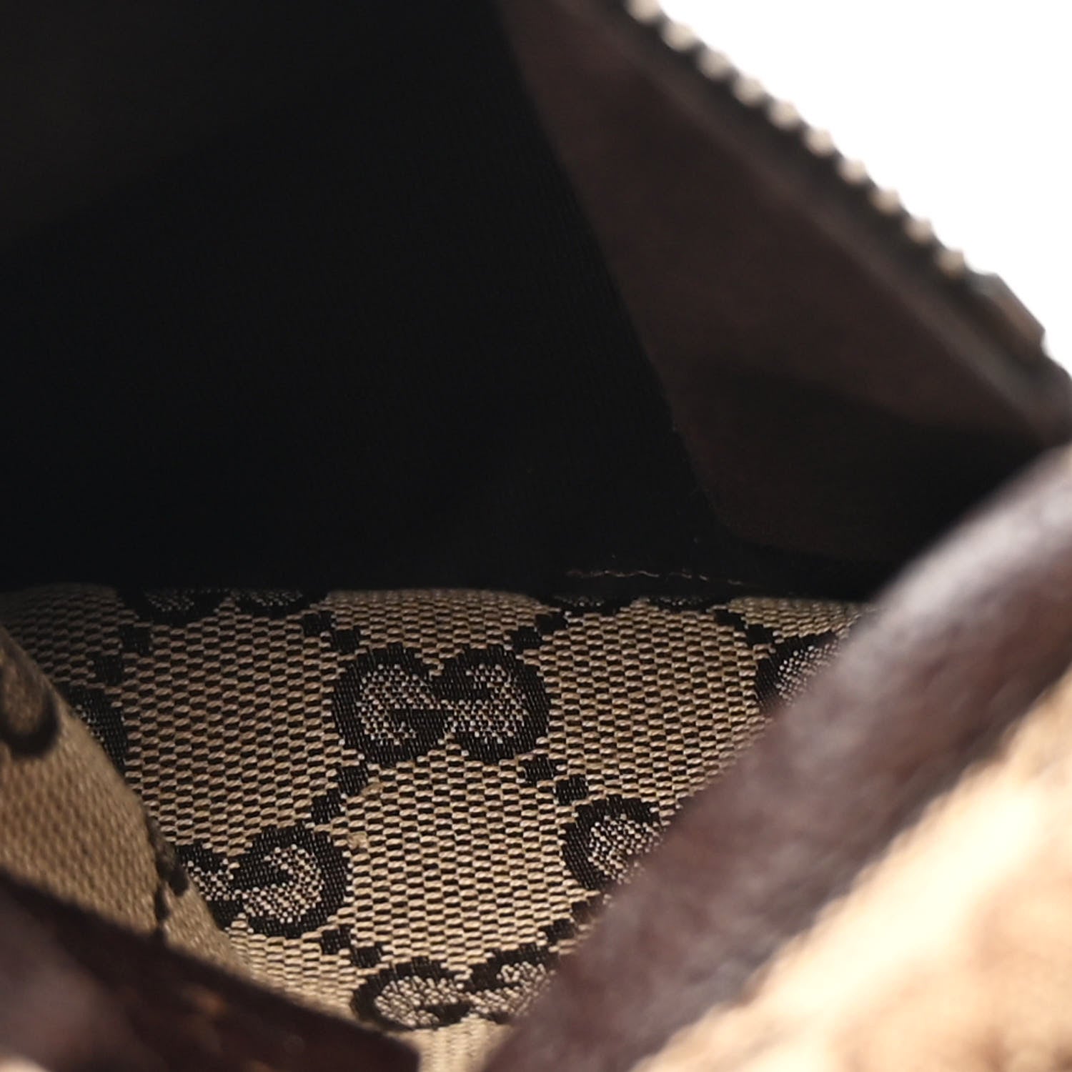 Gucci Monogram Web Belt Bag Dark Brown 6 of 13