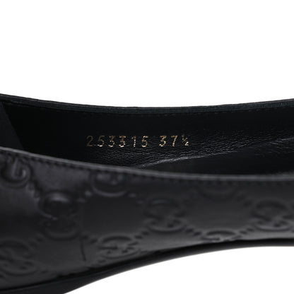Gucci Guccissima Web Flats 37.5 Black 8 of 13