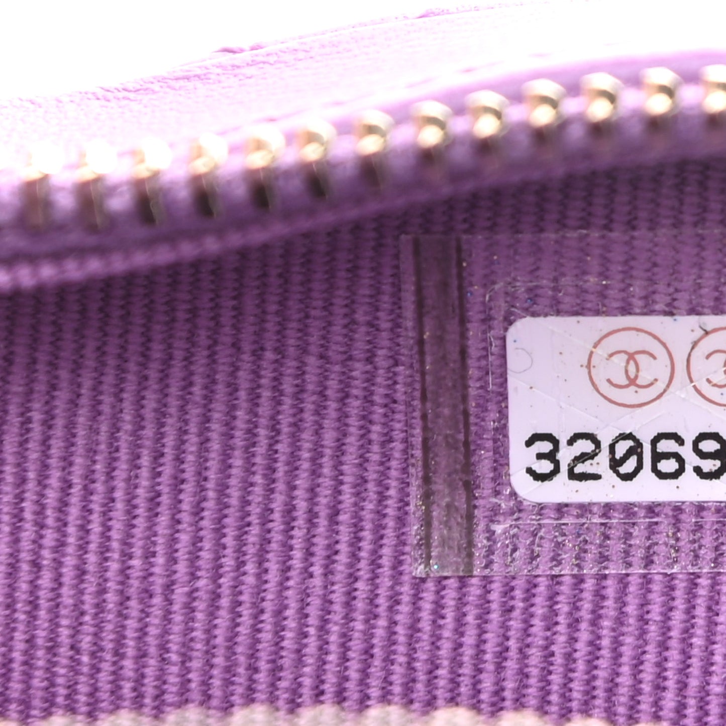 Lambskin Quilted CC In Love Heart Clutch With Chain Purple