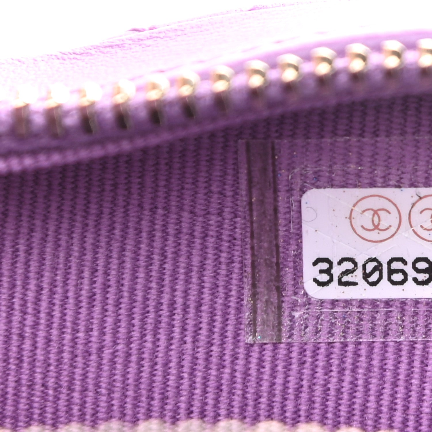 Chanel Lambskin Quilted CC In Love Heart Clutch With Chain Purple 7 of 11