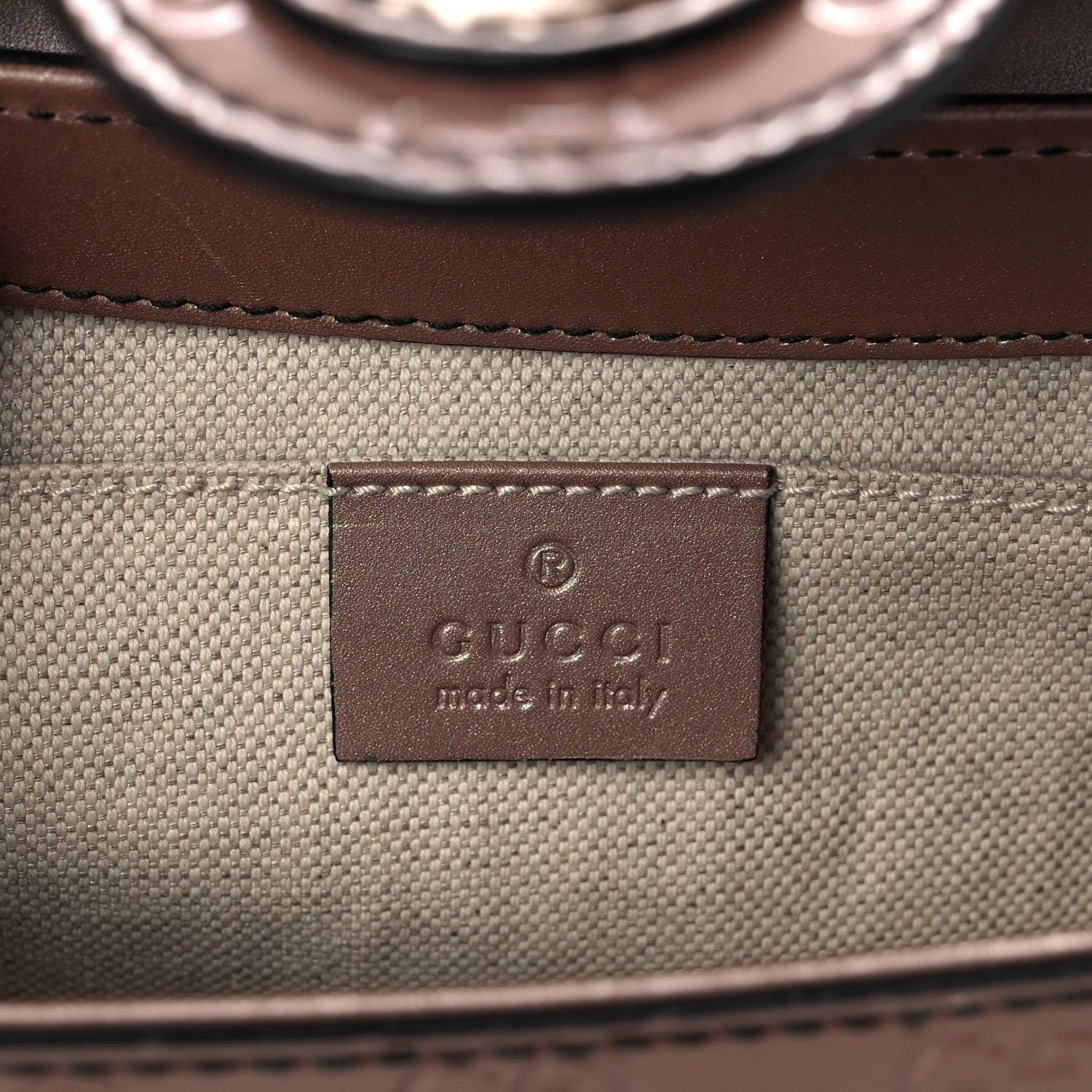 Gucci Shine Guccissima Medium Emily Chain Shoulder Bag Dark Cipria 6 of 14