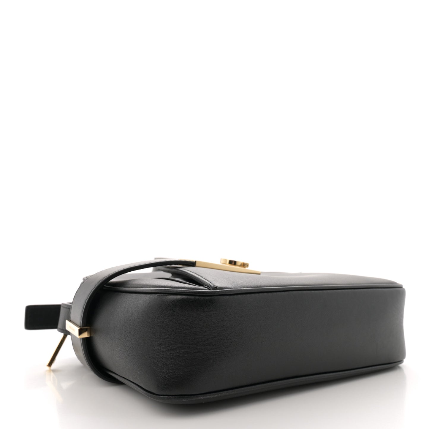 Calfskin Gancio Small Camera Case Black