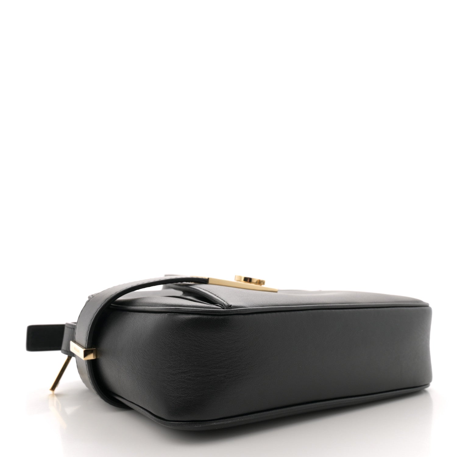 Salvatore Ferragamo Calfskin Gancio Small Camera Case Black 4 of 10