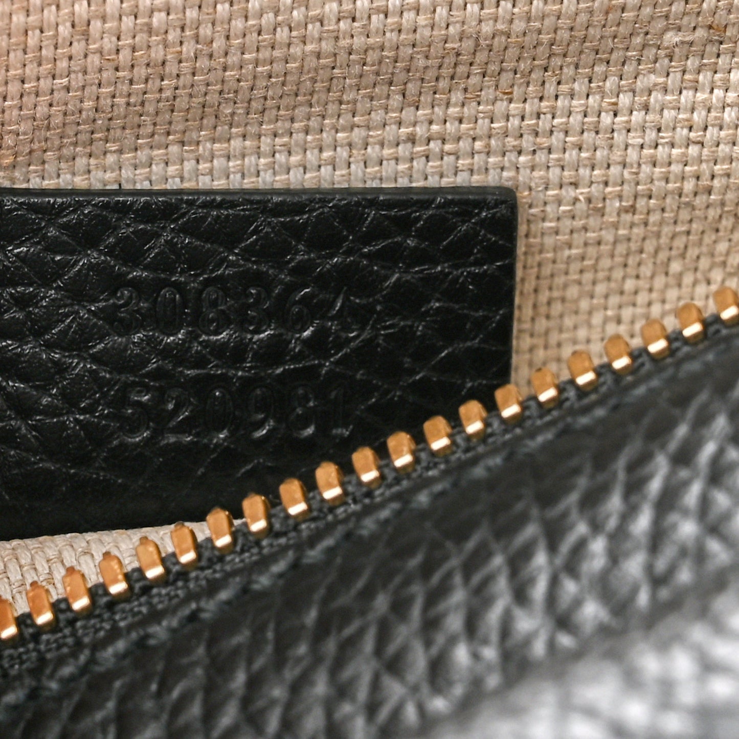 Pebbled Calfskin Small Soho Disco Bag Black