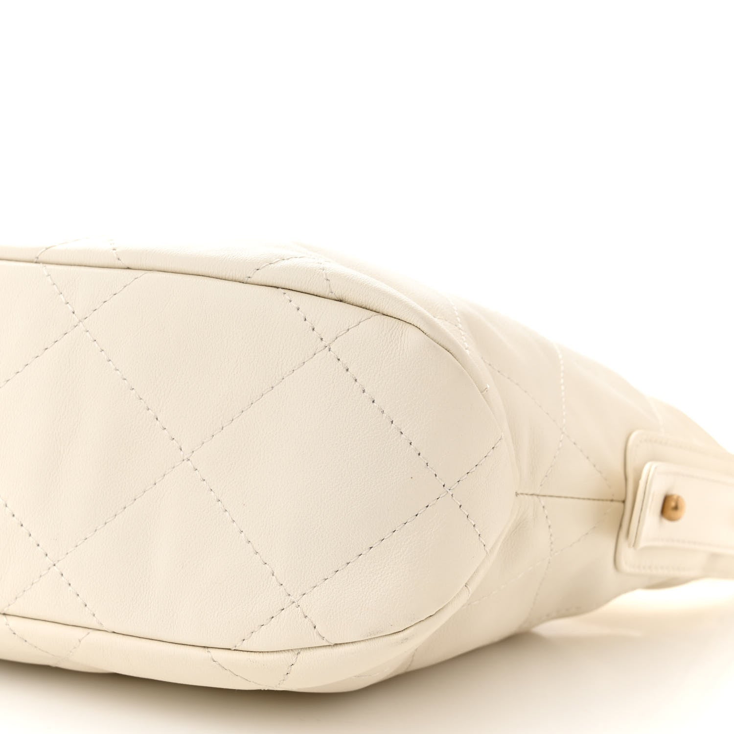 Chanel Calfskin Quilted Daily Hobo White 10 of 11