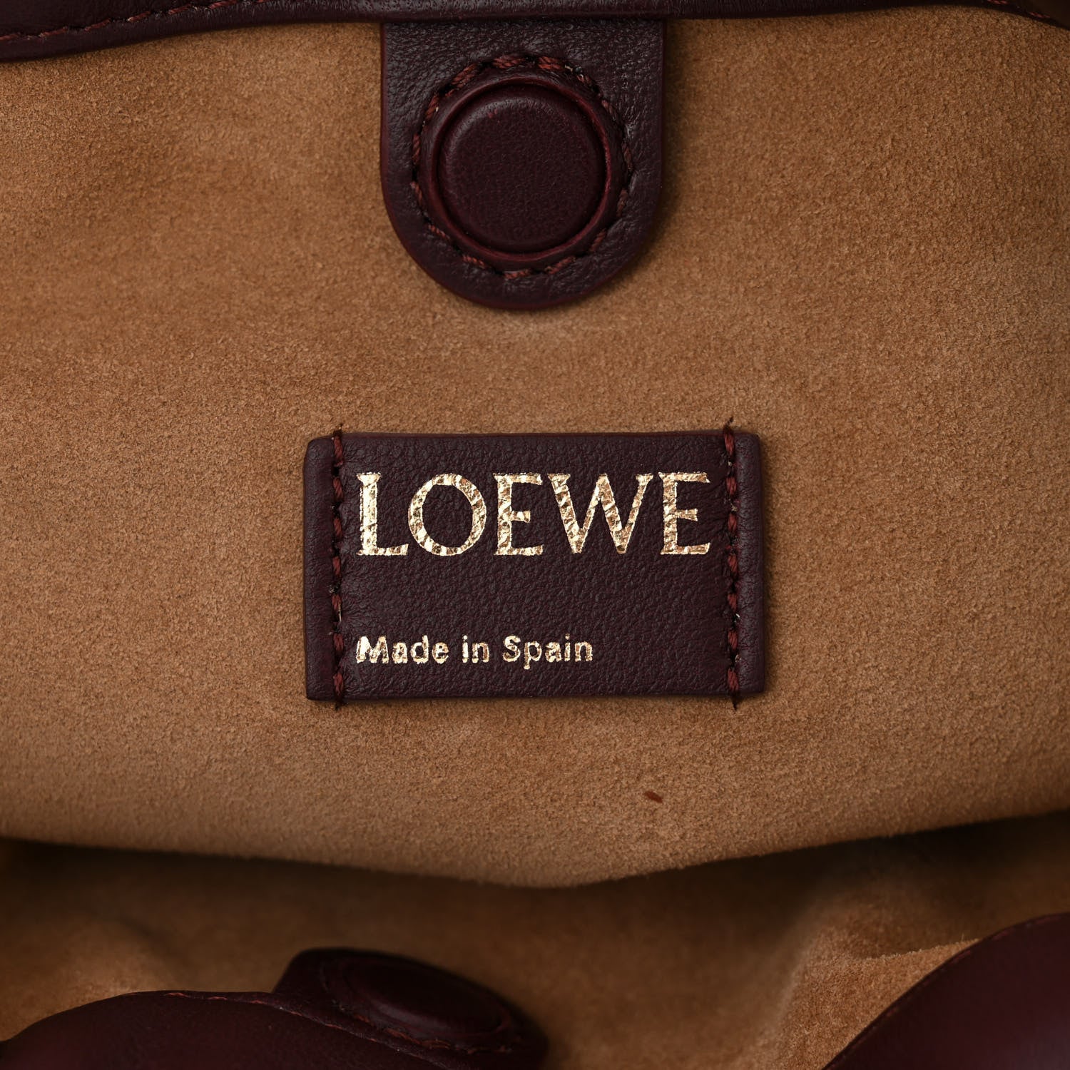 Loewe Mellow Nappa Donut Chain Mini Flamenco Knot Clutch Dark Burgundy 6 of 10