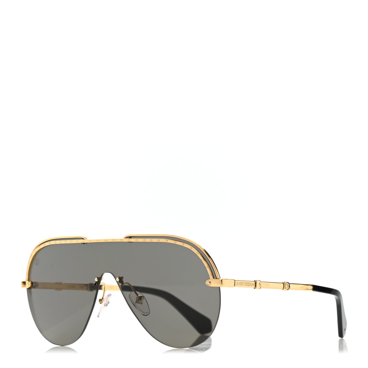 Metal Aviator Sunglasses Z1230E Black Gold