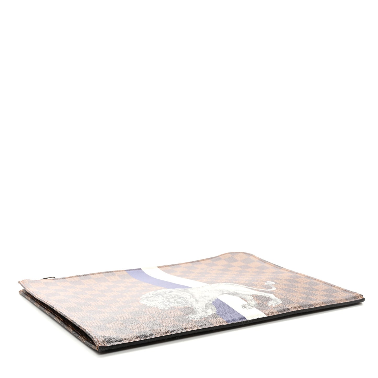 Savane Damier Ebene Lion Chapman Pochette Jour GM