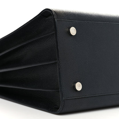 Saint Laurent Grained Calfskin Small Sac De Jour Black 9 of 12