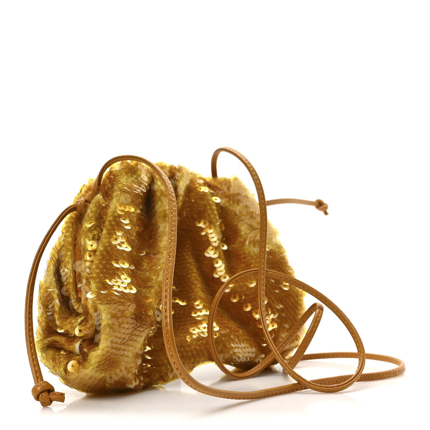 Sequin The Mini Pouch  Honeycomb Okra