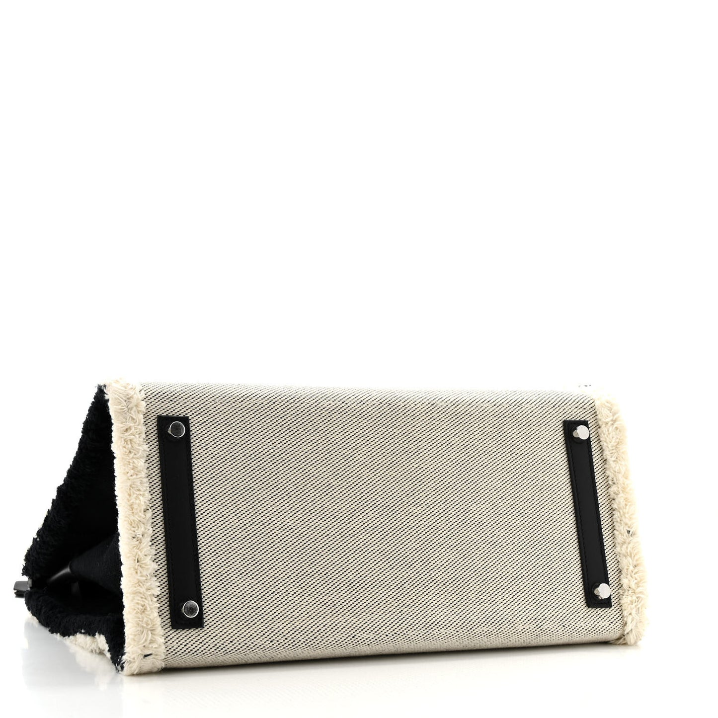 Swift Twill H Fray Fray Birkin 35 Black Ecru