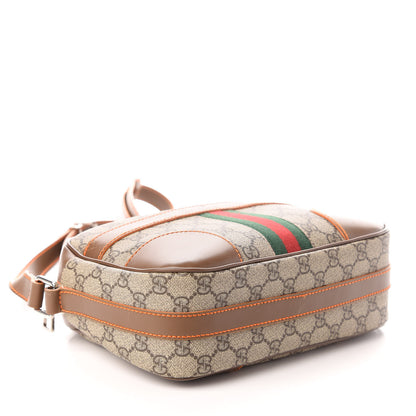 Gucci GG Supreme Monogram Web Medium Shoulder Bag Brown 4 of 9