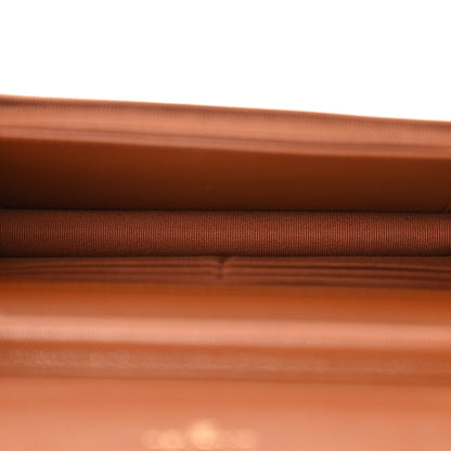 Chanel Shiny Caviar Quilted Strass Wallet On Chain WOC Light Brown 5 of 11