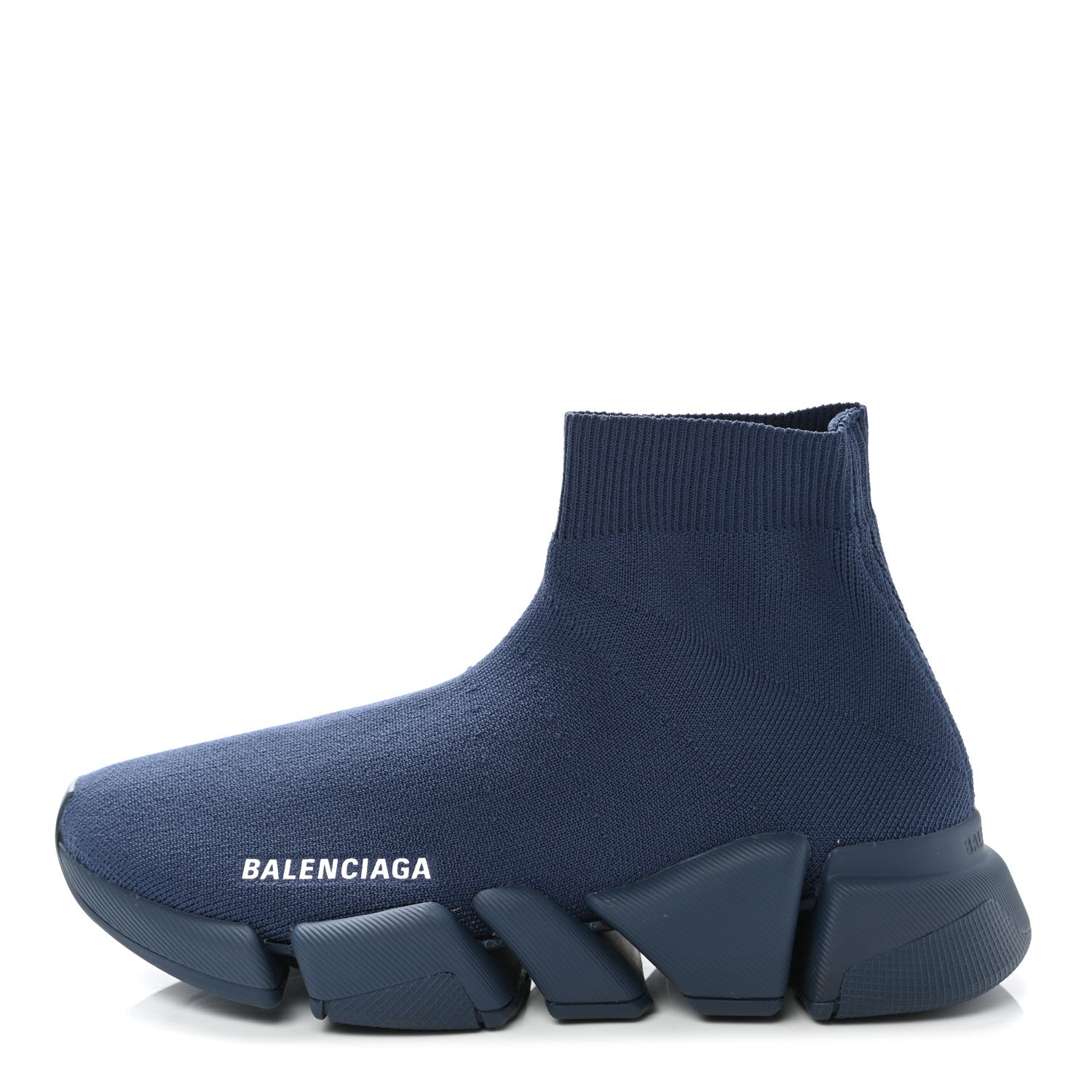 Balenciaga Technical 3D Recycled Knit Womens Speed 2.0 Sneakers 36 Monocolor Dark Navy 1 of 9