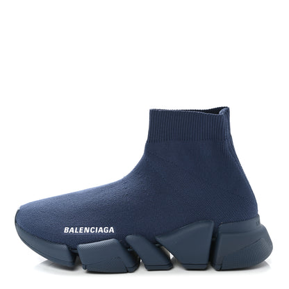 Balenciaga Technical 3D Recycled Knit Womens Speed 2.0 Sneakers 36 Monocolor Dark Navy 1 of 9