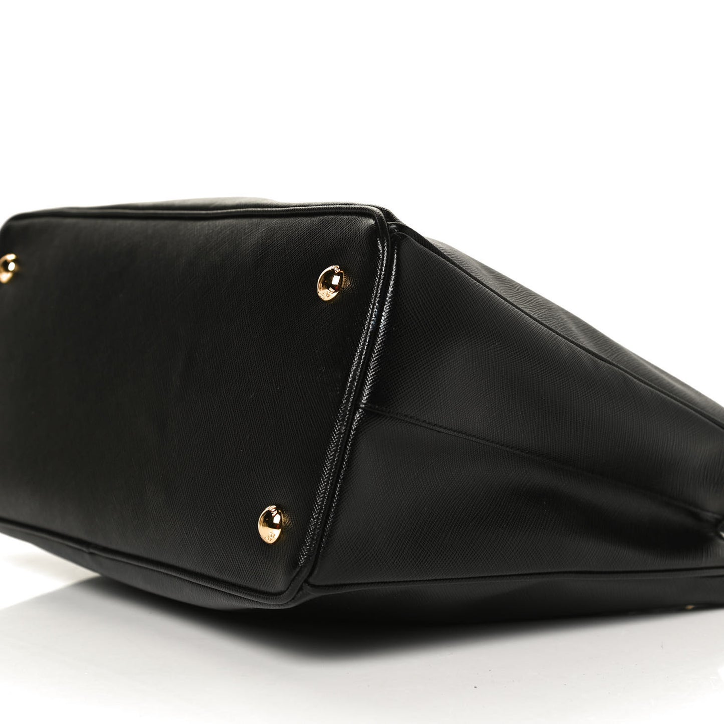 Saffiano Lux Medium Tote Black