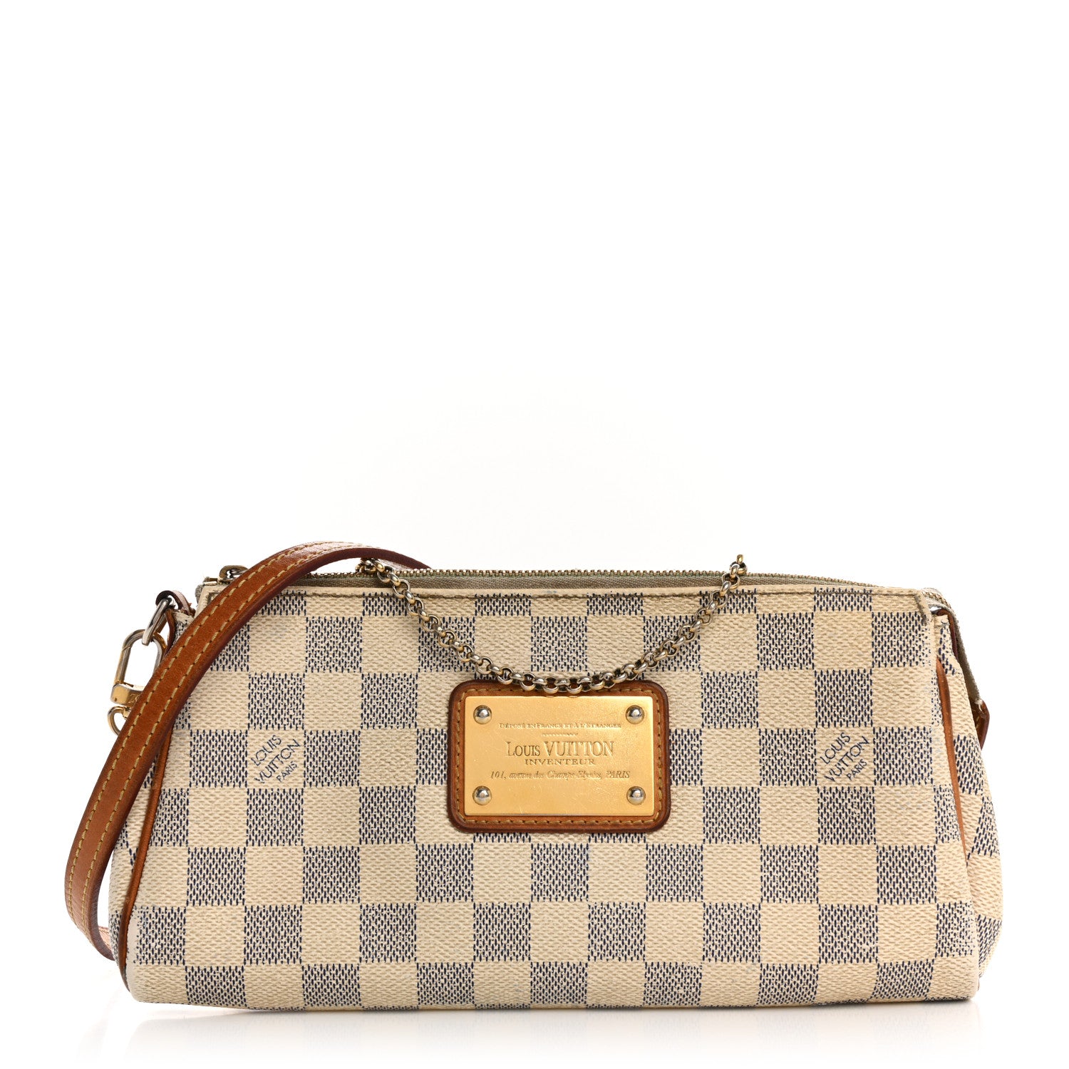 Louis Vuitton Damier Azur Eva Clutch 1 of 15