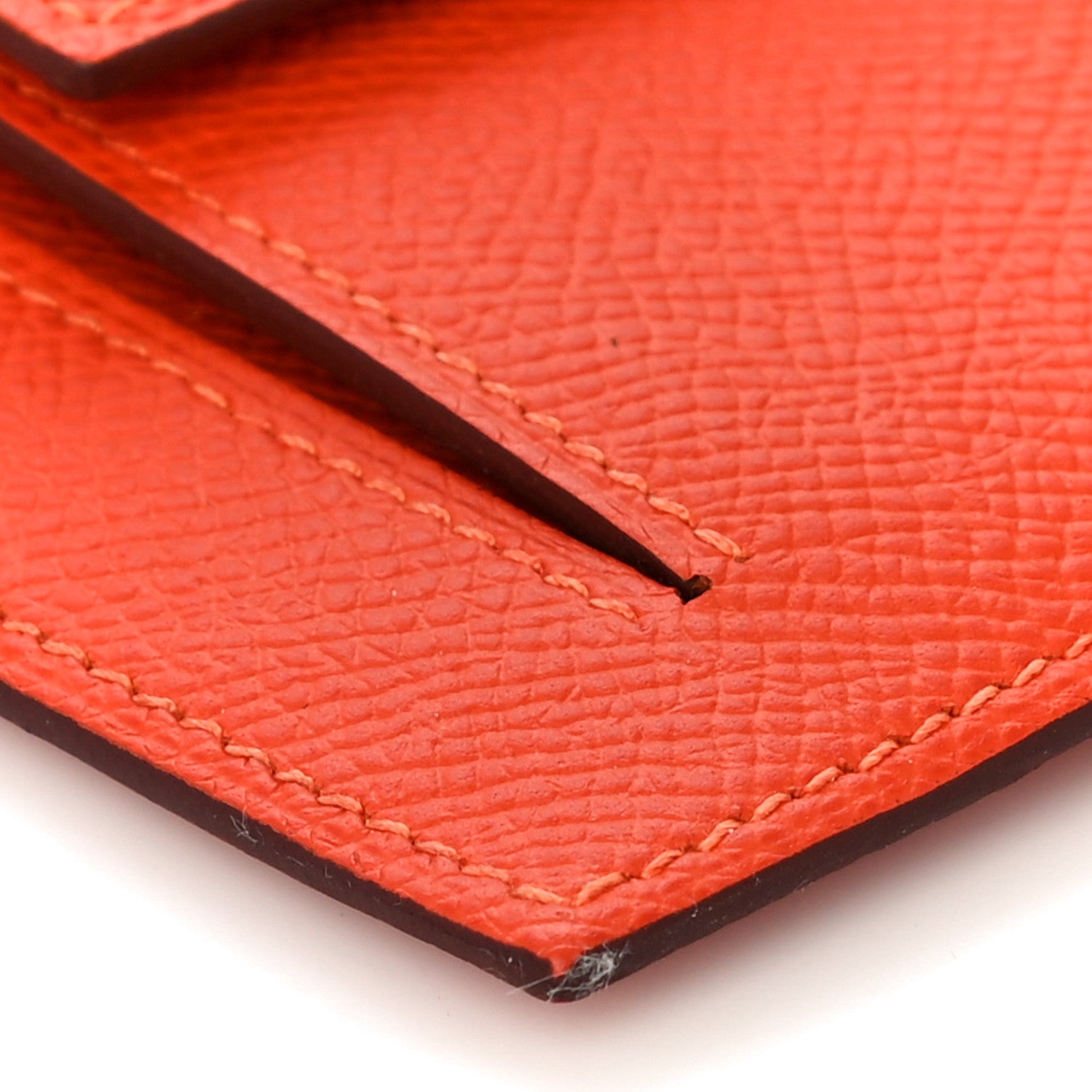 Hermes Epsom Kelly Pocket Compact Wallet Orange Poppy 10 of 11
