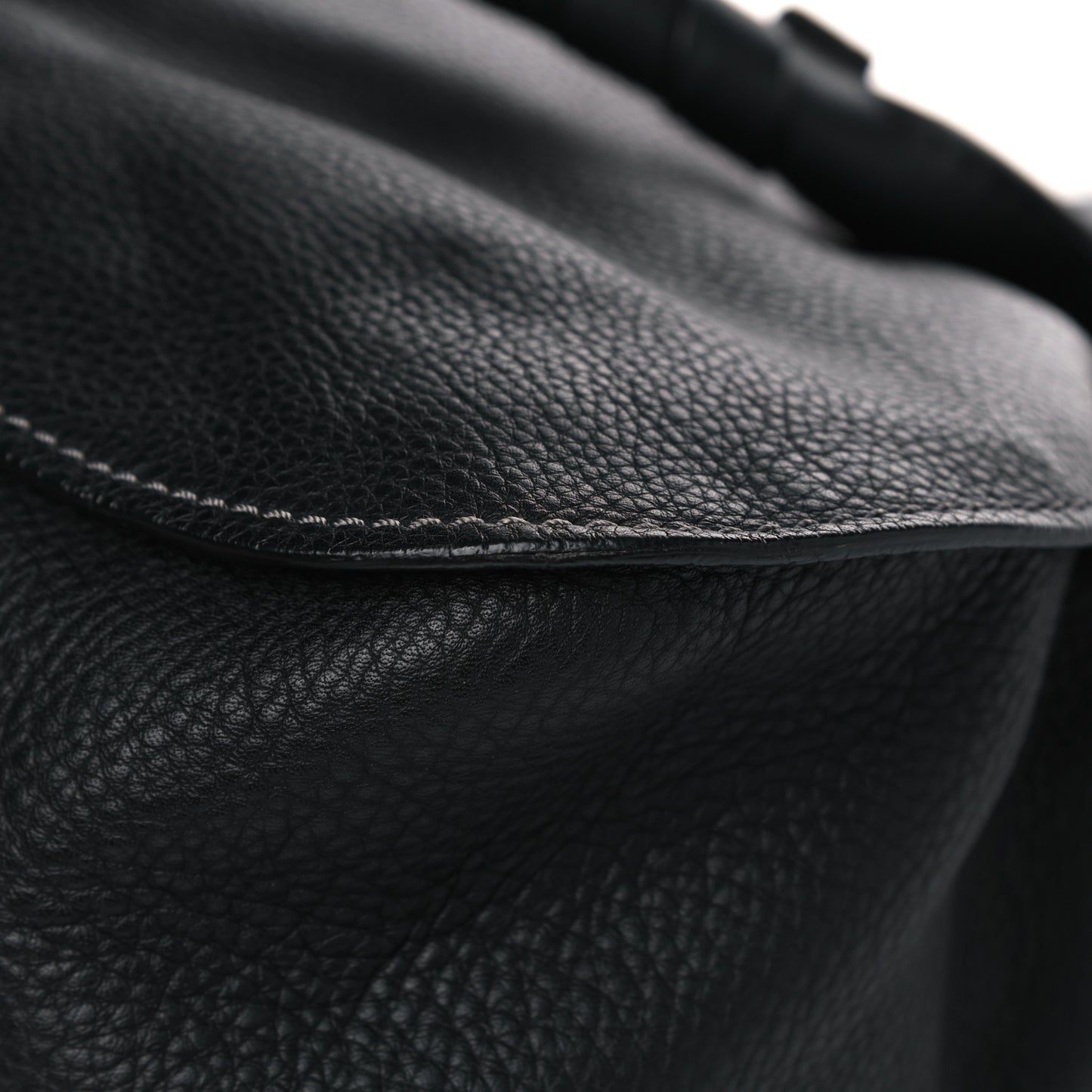 Calfskin Medium Marcie Satchel Black