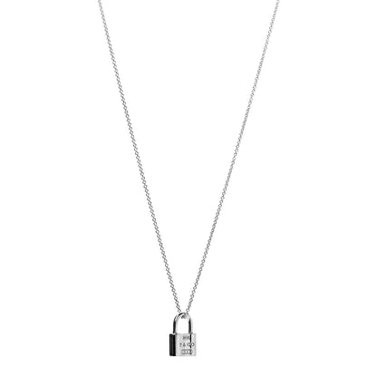 Tiffany Sterling Silver 1837 Lock Charm Pendant Necklace 1 of 6