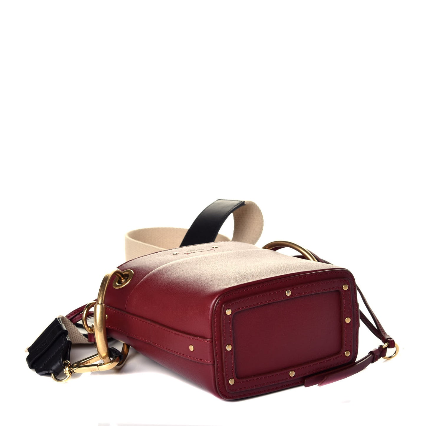 Smooth Calfskin Mini Roy Bucket Bag Plum Purple
