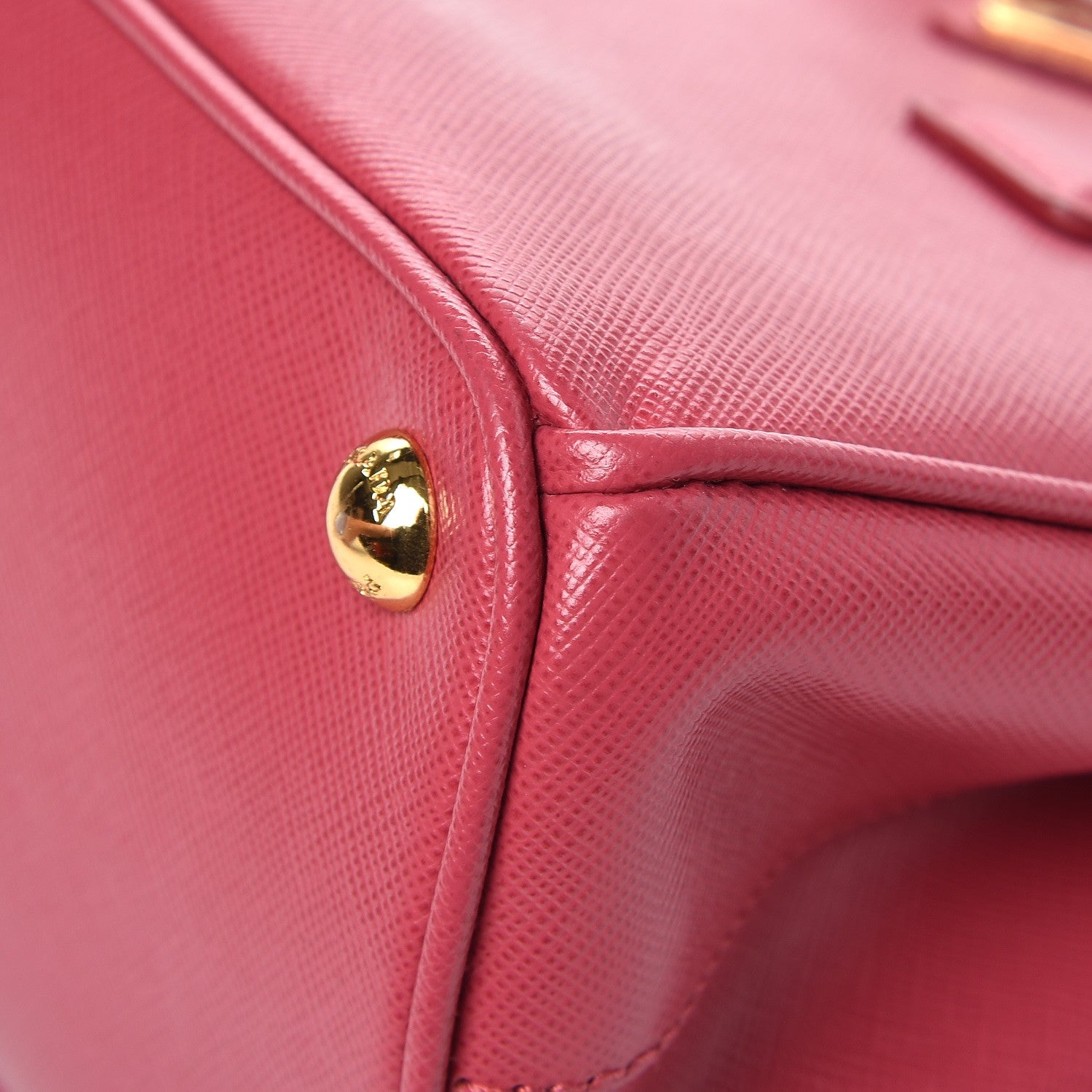 Prada Saffiano Mini Galleria Double Zip Tote Peonia 9 of 13