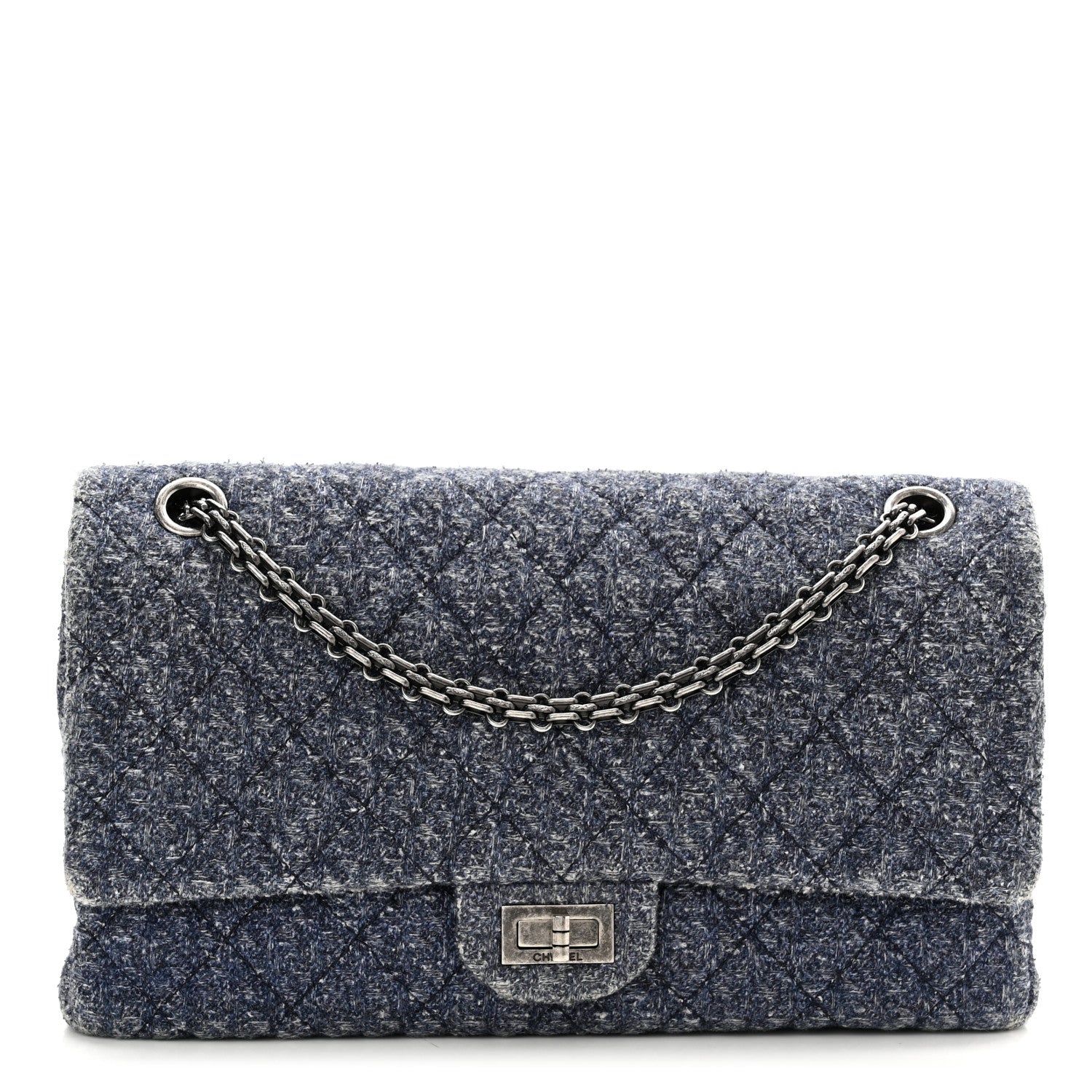 Chanel Tweed 2.55 Reissue 226 Flap Blue 1 of 11