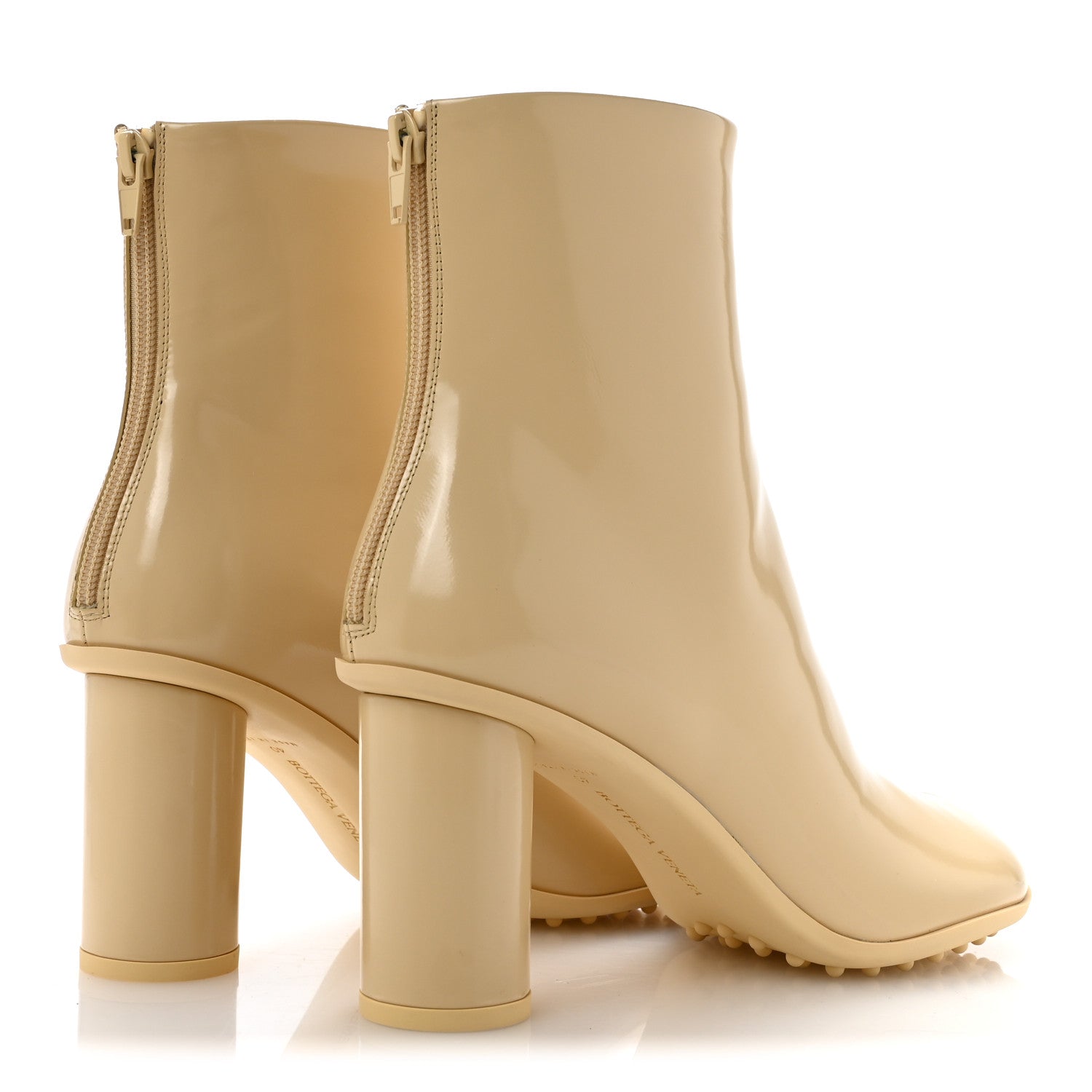 Bottega Veneta Latex Atomic Mid Heel Ankle Boots 40 Rubber 1907807