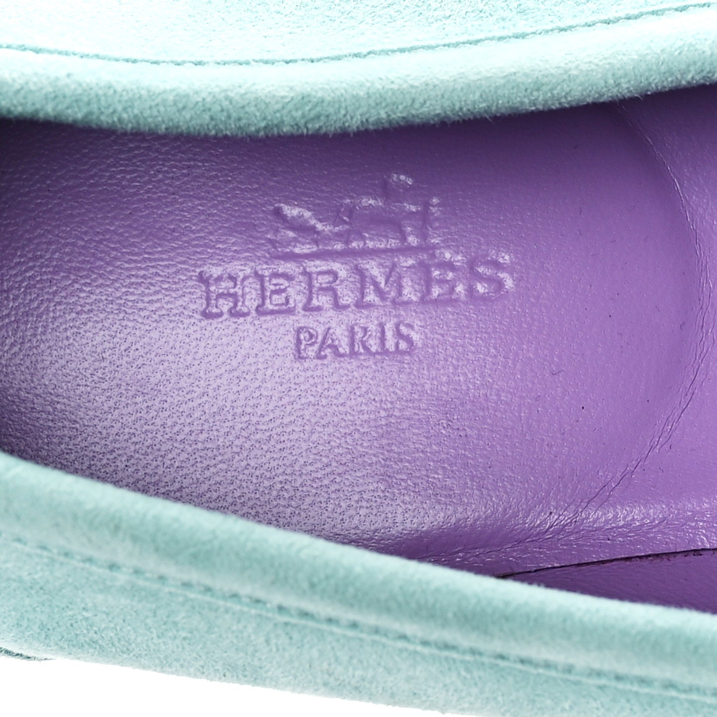 Suede Goatskin Womens Royal Loafers 39.5 Vert Ebrun