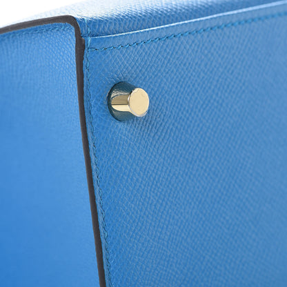 Hermes Epsom Kelly Sellier 28 Bleu Zanzibar 6 of 43