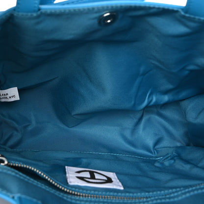 Telfar Vegan Leather Medium Shopping Bag Cyan 5 of 7