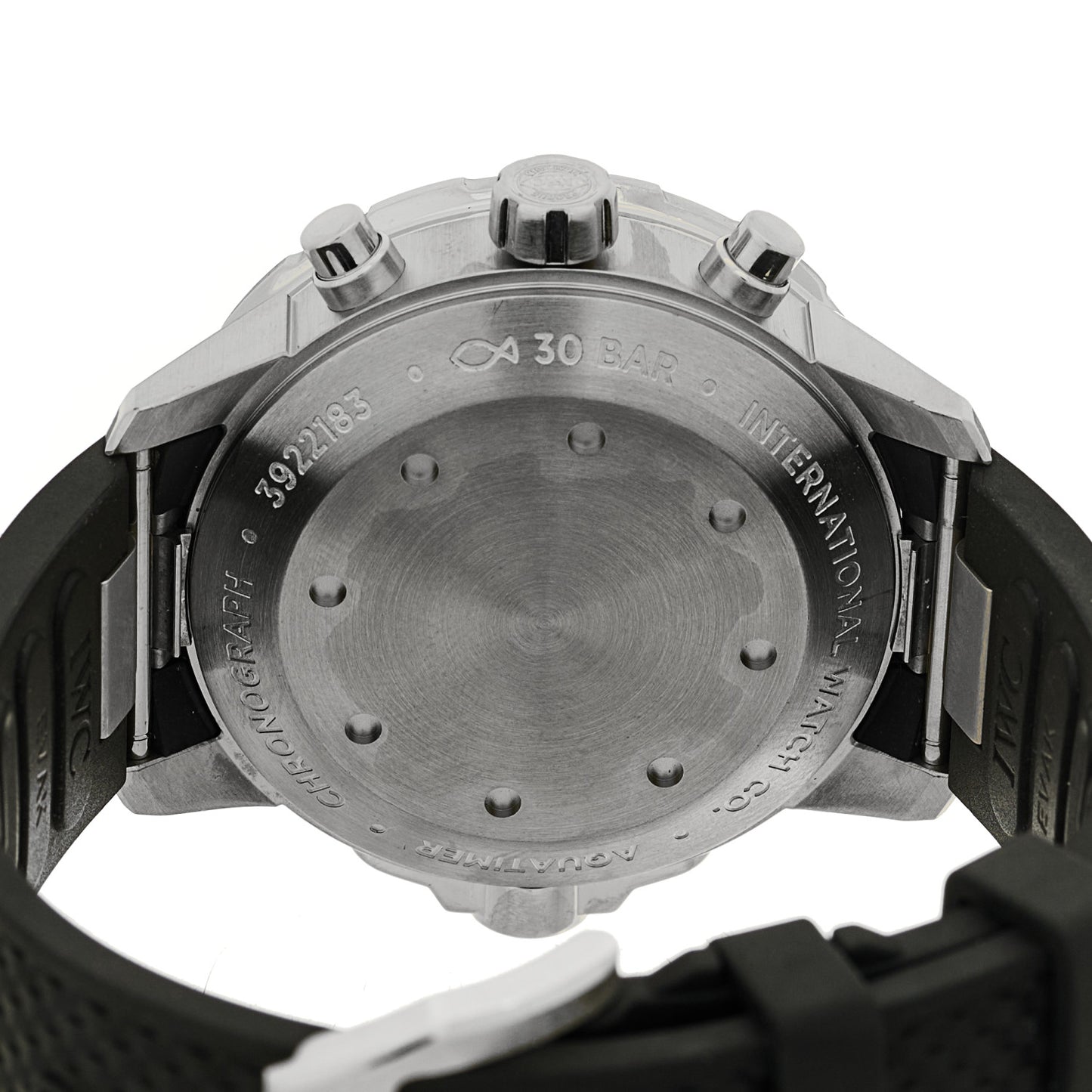 Stainless Steel Rubber 44mm Aquatimer Chronograph Automatic Watch White IW376801