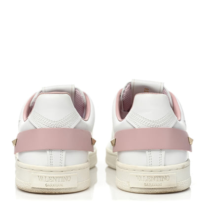 Valentino Garavani Calfskin Womens Backnet Sneakers 38 White Pink 4 of 12