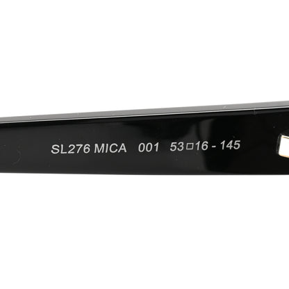 Saint Laurent Acetate Mica Cat Eye Sunglasses SL 276 Black 5 of 8