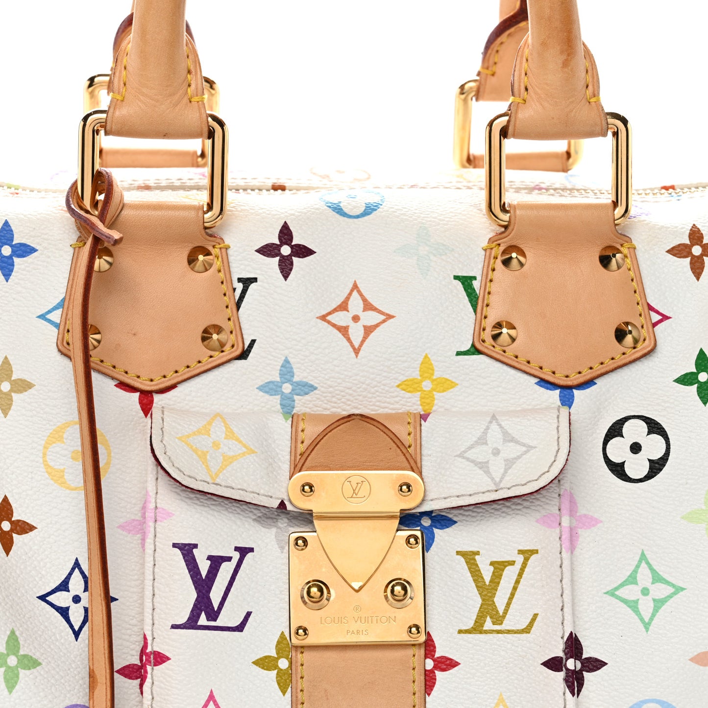 Monogram Multicolor Speedy 30 White