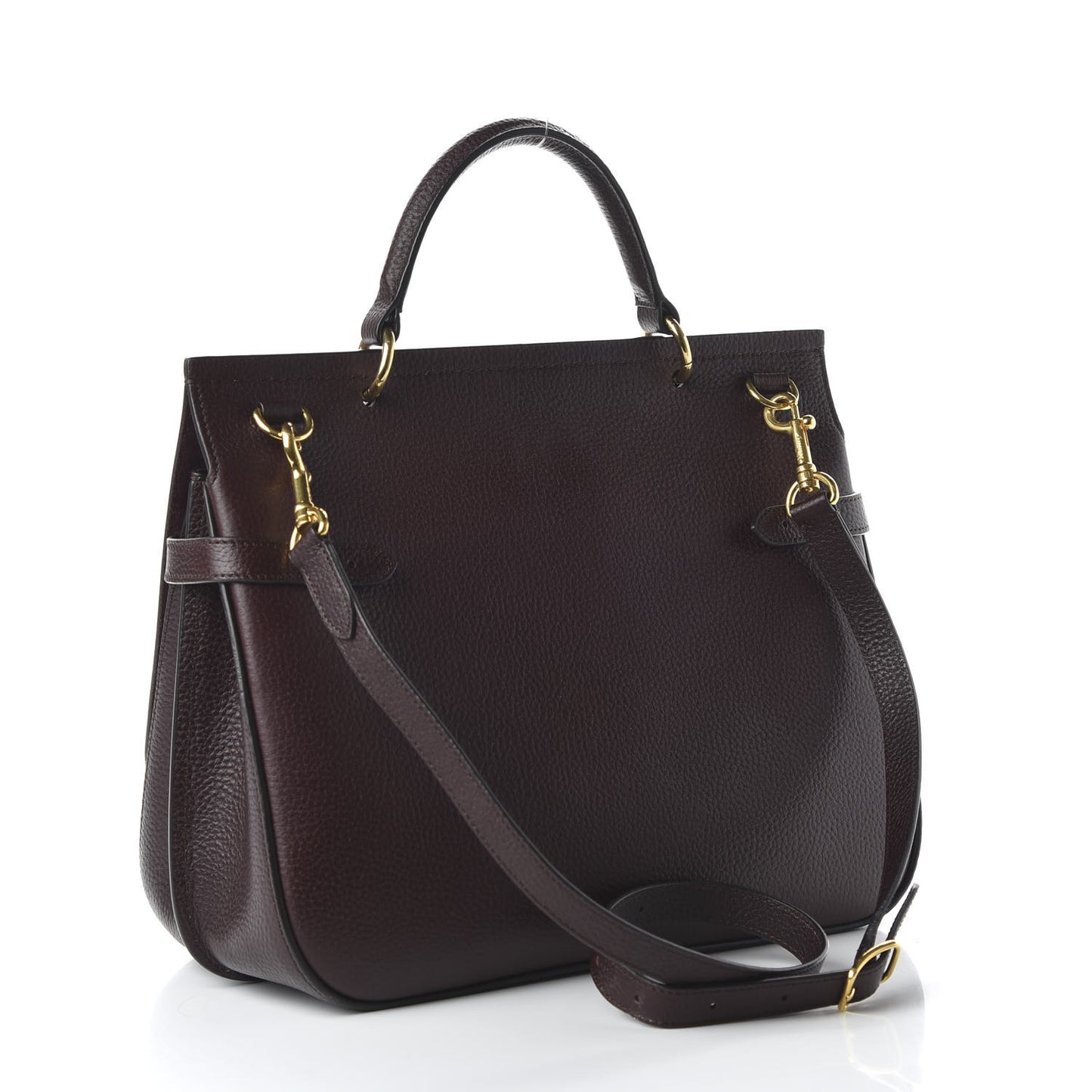 Natural Grain Amberley Satchel Oxblood