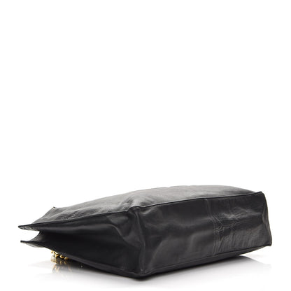 Chanel Lambskin CC Tote Black 4 of 12