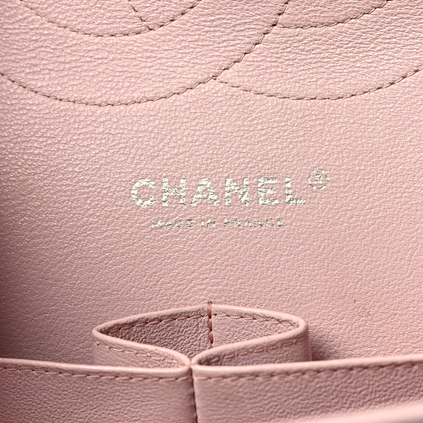 Lambskin Quilted Jumbo Double Flap Light Pink