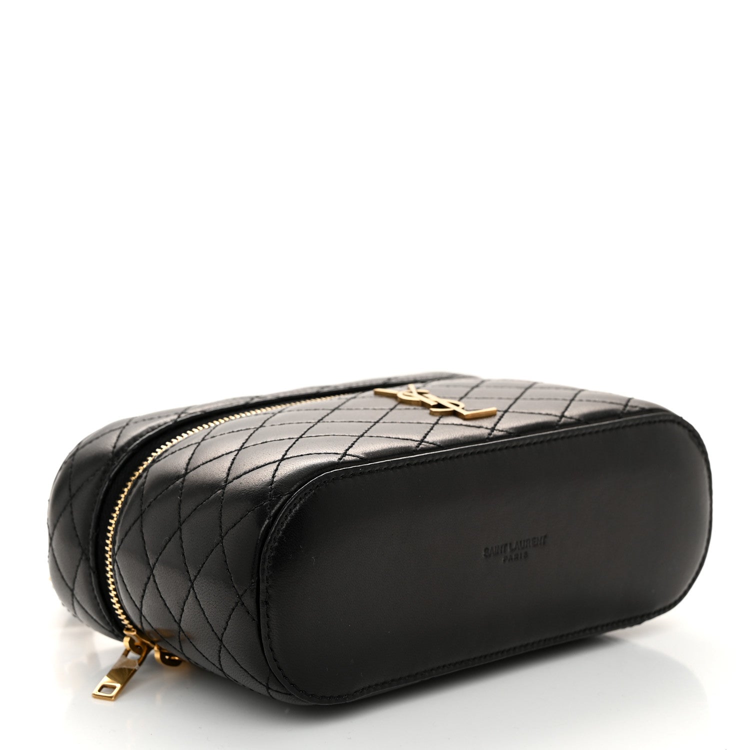 Saint Laurent Lambskin Quilted Mini Gaby Vanity Case Black 4 of 9