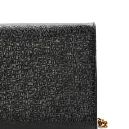 Saint Laurent Grain De Poudre Medium Classic Monogram Kate Satchel Black 10 of 12